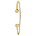 9 Carat (375) Yellow Gold Men's Solid Torc Bangle — 14.2g