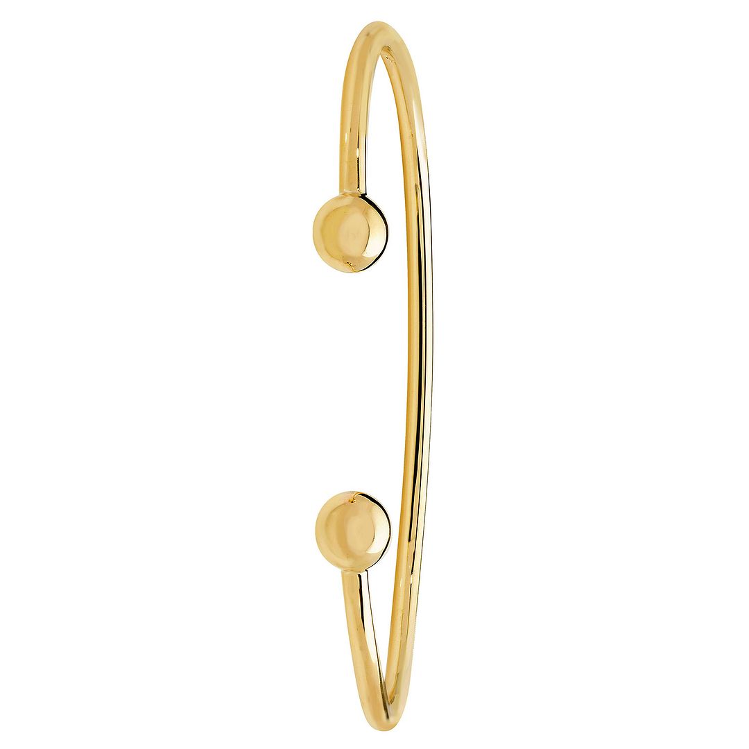 9 Carat (375) Yellow Gold Men's Solid Torc Bangle — 14.2g