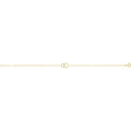 9 Carat (375) Yellow Gold Unisex Interlocking Circle Bracelet — 0.7g