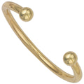 9ct Yellow Gold Gents 6mm Torque Solid Bangle