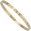 9ct Yellow Gold 4mm Diamond Cut Slave Bangle