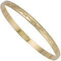 9ct Yellow Gold 5mm Diamond Cut D