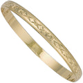 9ct Yellow Gold 6mm Diamond Cut D