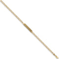 9ct Yellow Gold Baby/Ladies Curb ID Bracelet