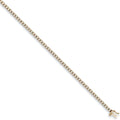 9ct Yellow Gold 3.5mm Cubic Zirconia Tennis Bracelet