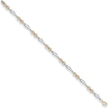 9ct White & Yellow Gold Fancy Bracelet