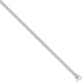 9ct White Gold 3.5mm Cubic Zirconia Tennis Bracelet