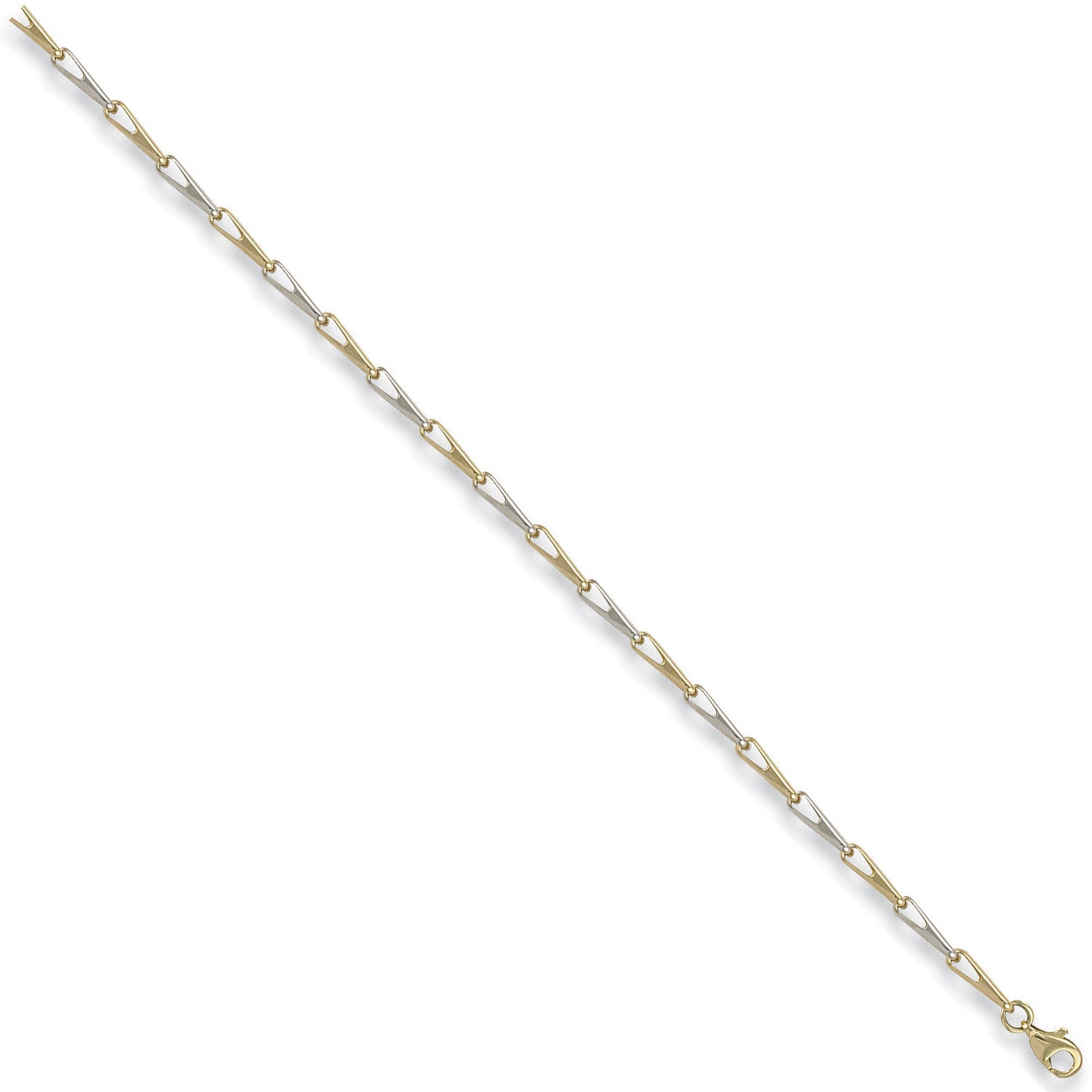 9ct White & Yellow Gold Fancy Bracelet