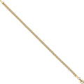 9ct Yellow Gold 3.7mm Panther Link Ladies Bracelet