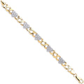 9ct Yellow Gold Baby Cubic Zirconia Heart Bracelet