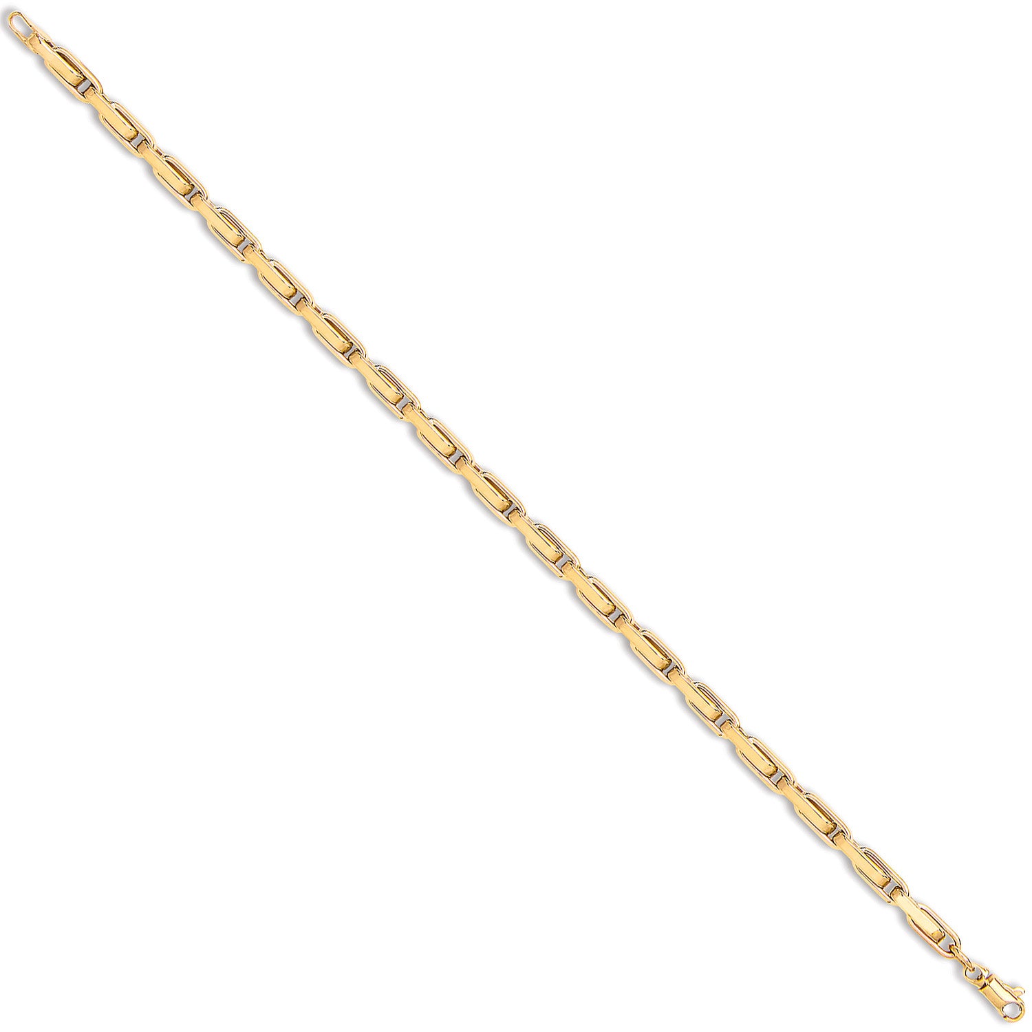 9ct Yellow Gold Belcher Box Ladies Bracelet