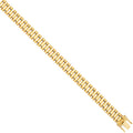 9ct Yellow Gold 10mm Fancy Link Ladies/Gents Bracelet