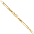 9ct Yellow Gold Belcher Links Boxing Gloves Baby Bracelet