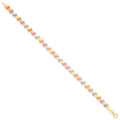 White, R & 9ct Yellow Gold Kisses Ladies Bracelet