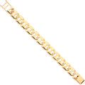 9ct Yellow Gold 16mm Anchor Link Gents Bracelet