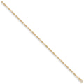 9ct Yellow Gold 2.2mm Figaro Chain