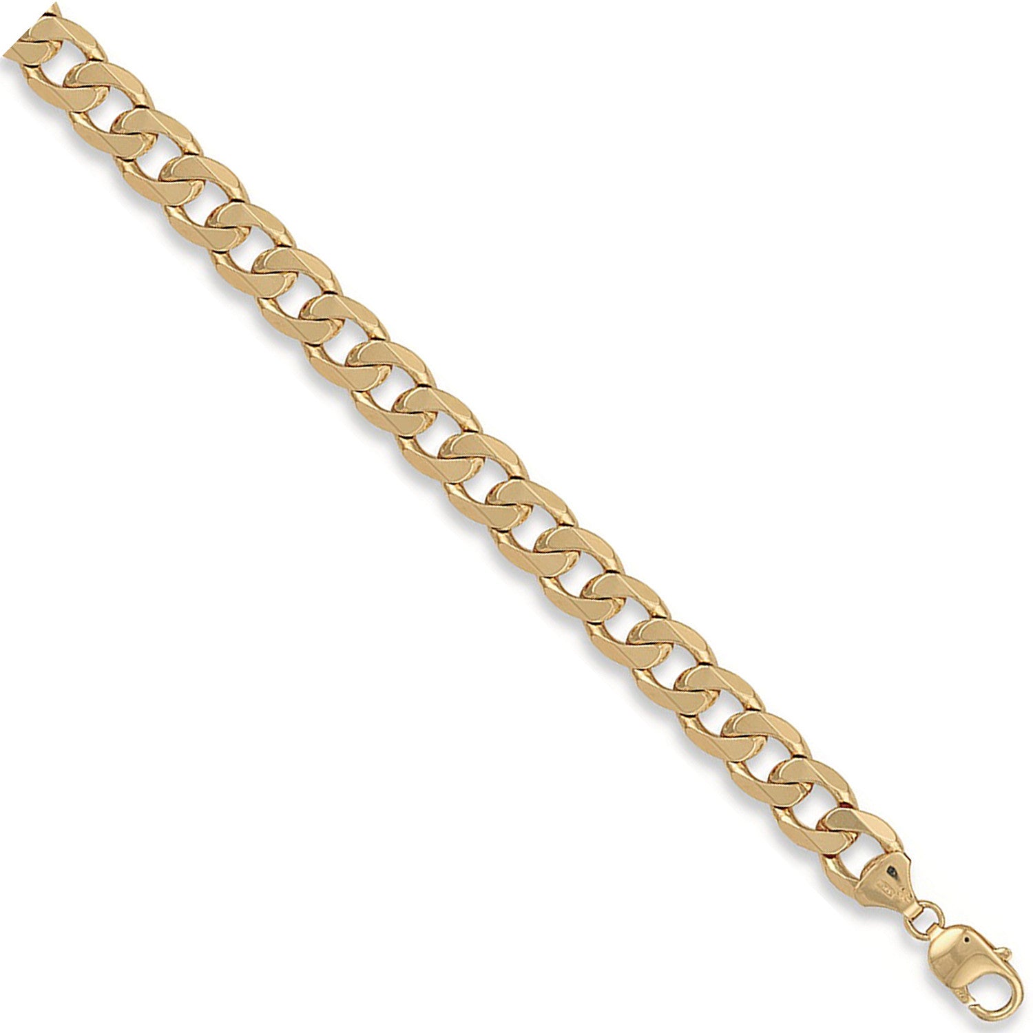 9ct Yellow Gold 11mm Curb Chain