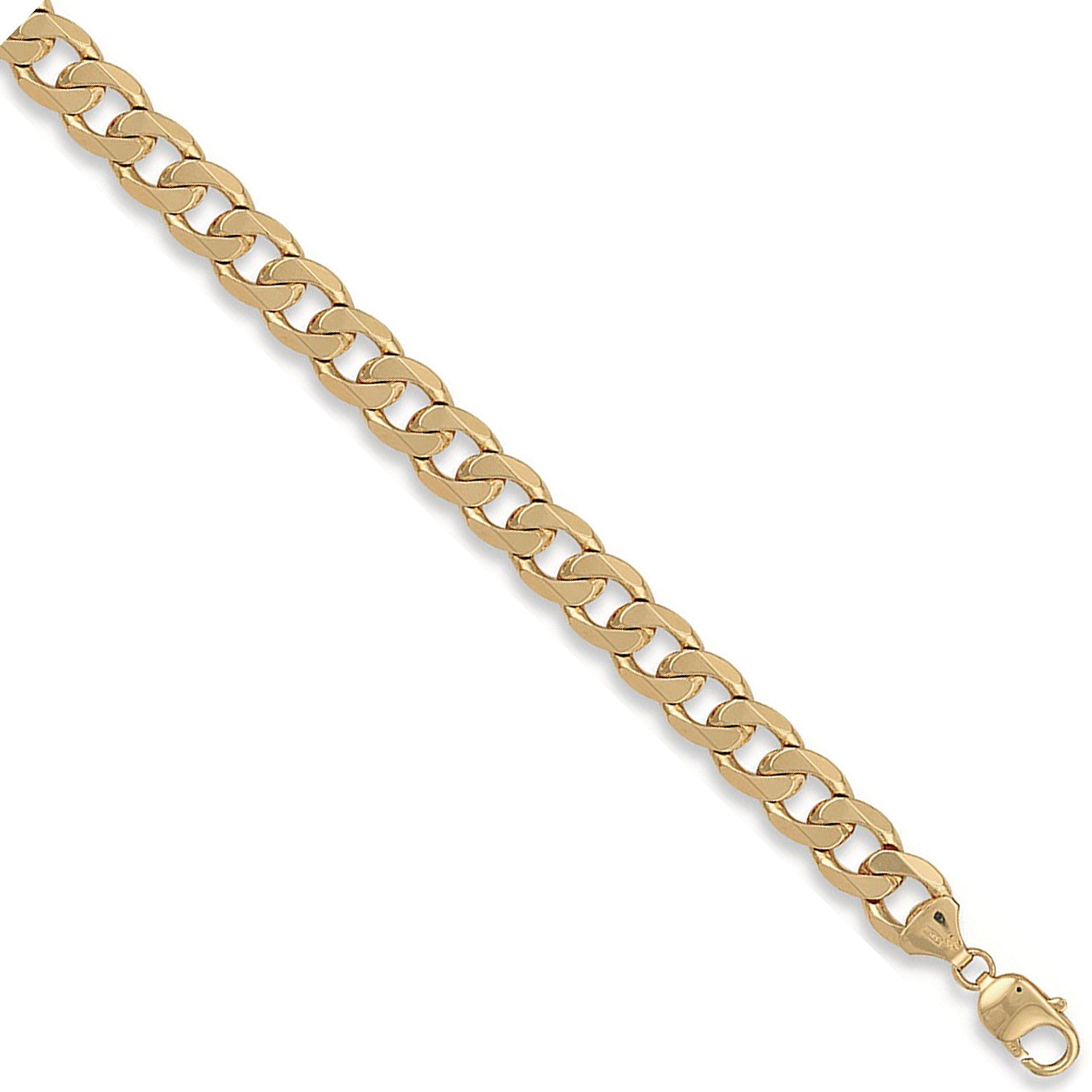 9ct Yellow Gold 12mm Curb Chain