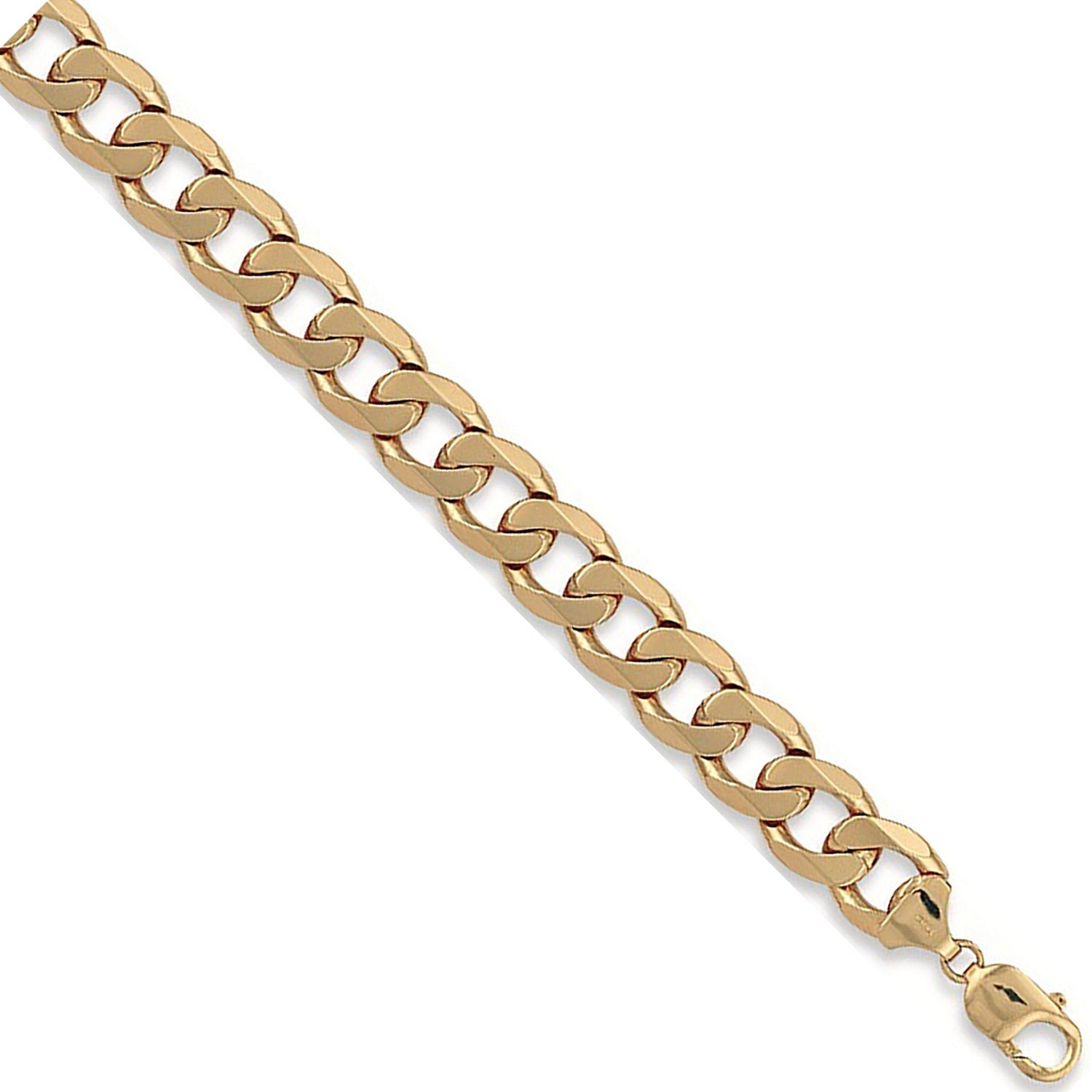 9ct Yellow Gold 14mm Curb Chain