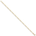 9ct Yellow Gold 2.7mm Economy Figaro Chain