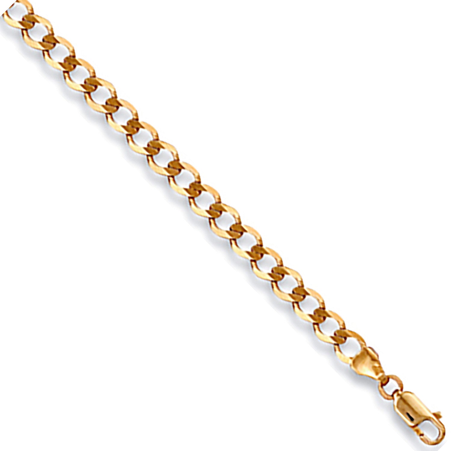 9ct Yellow Gold 4.2mm Economy Curb Chain