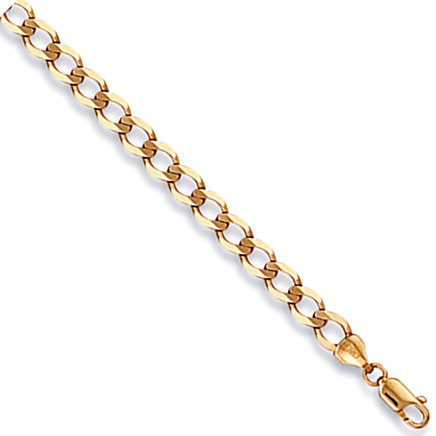 9ct Yellow Gold 5mm Economy Curb Chain