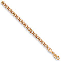 9ct Yellow Gold 3.4mm Open Double Curb Chain
