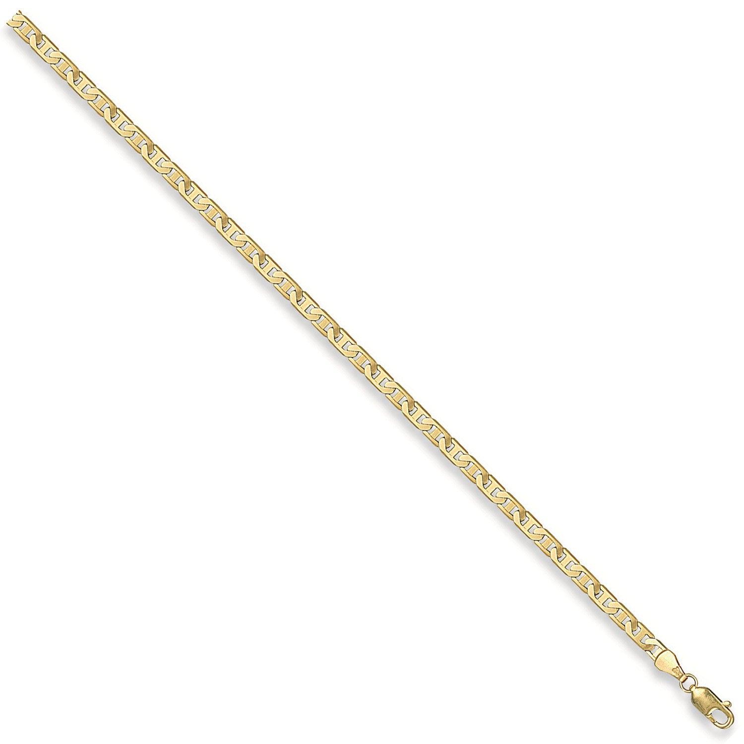 9ct Yellow Gold 3.7mm Flat Anchor Chain