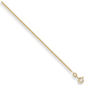 9ct Yellow Gold 1.5mm Traditional Classic Curb Chain