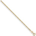 9ct Yellow Gold 1.7mm Traditional Classic Curb Chain