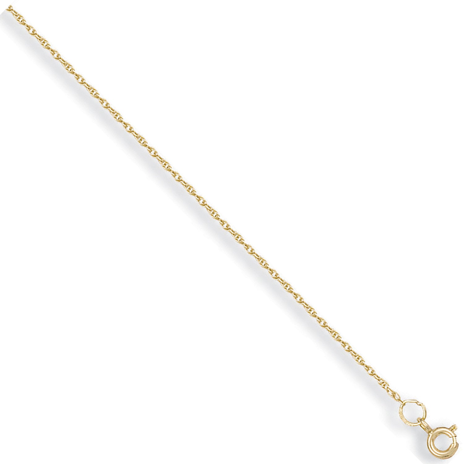 9ct Yellow Gold 1.3mm Prince of Wales Chain