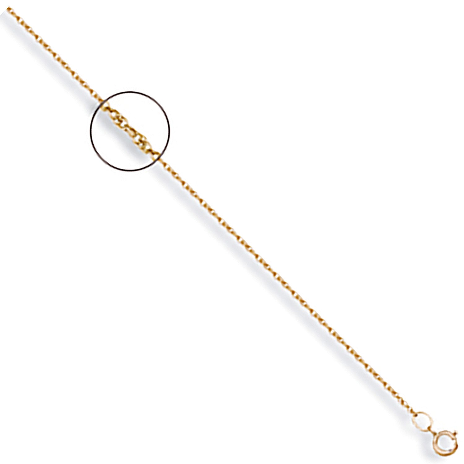 9ct Yellow Gold 1.0mm Prince of Wales Chain