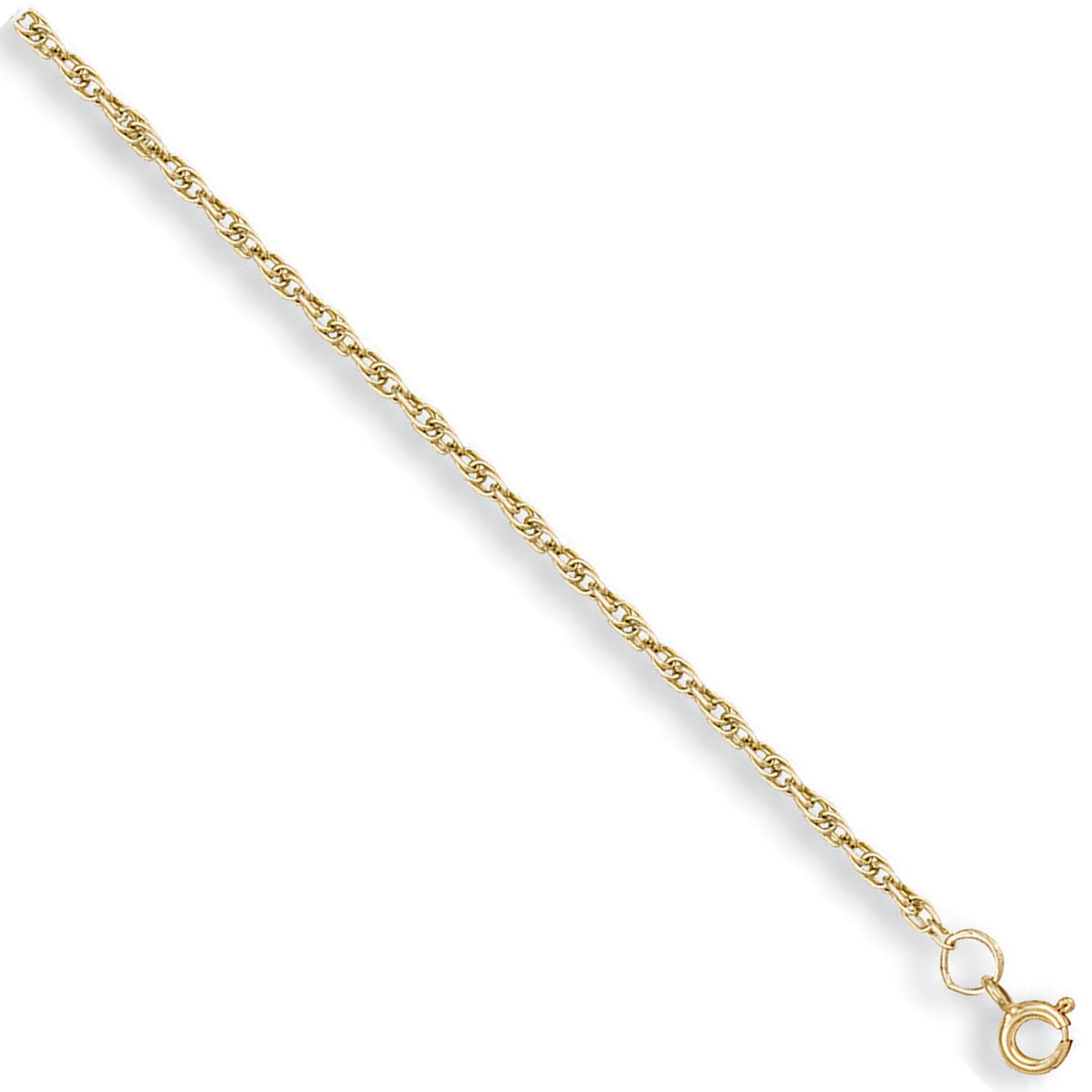 9ct Yellow Gold 1.7mm Prince of Wales Chain