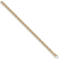 9ct Yellow Gold 6mm Flat Byzantine Chain