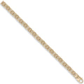 9ct Yellow Gold 7mm Flat Byzantine Chain