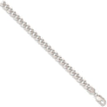 9ct White Gold 8.0mm Curb Chain