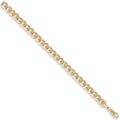 9ct Yellow Gold 6.7mm Flat Curb Chain
