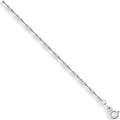 9ct White Gold 1.6mm Singapore Chain