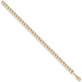 9ct Yellow Gold 5.5mm Flat Curb Chain