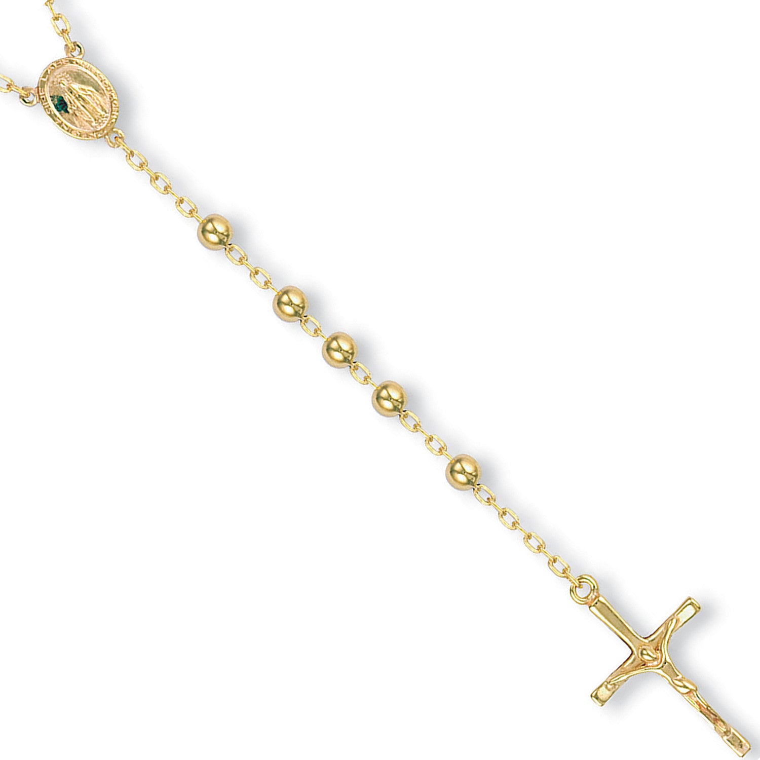 9ct Yellow Gold Rosarery Beads