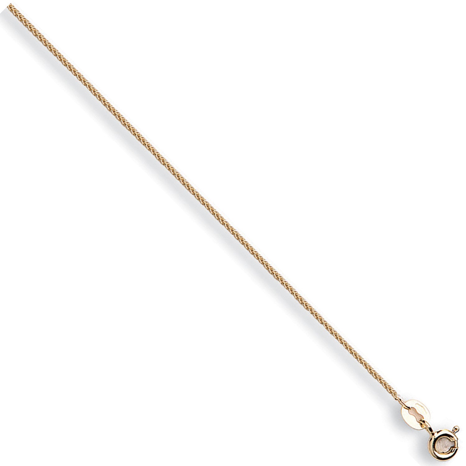 9ct Yellow Gold 1.0mm Spiga Chain