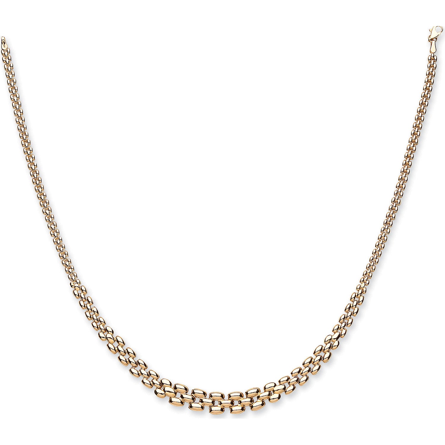 9ct Yellow Gold Graduated Panther Collerette