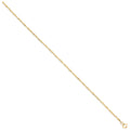 9ct Yellow Gold 1.9mm Hollow Singapore Chain