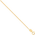 9ct Yellow Gold 0.8mm Spiga Chain