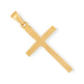 9ct Yellow Gold Plain Cross