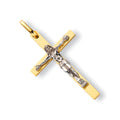 9ct Yellow & White Gold Crucifix