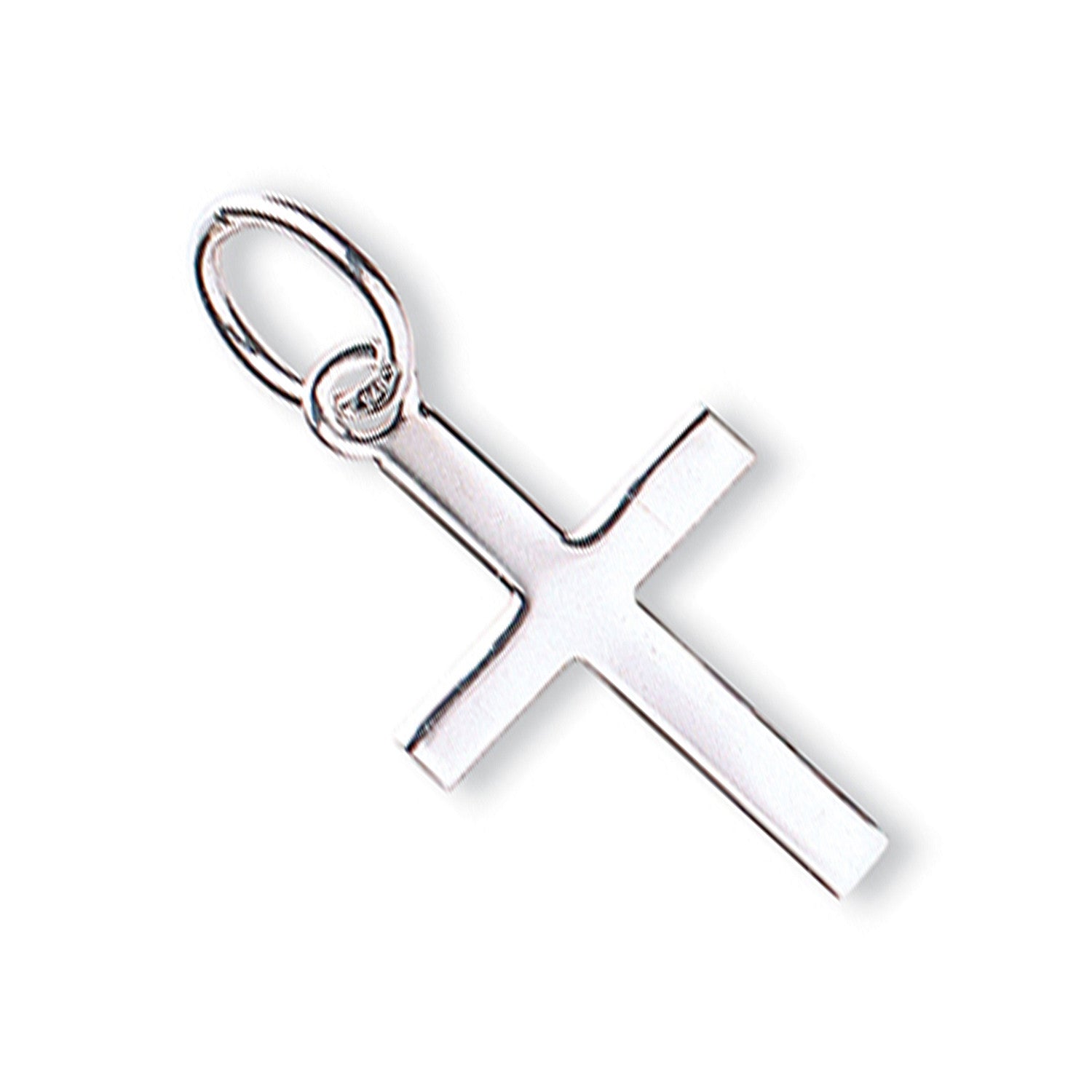 9ct White Gold Cross