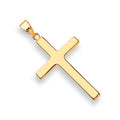 9ct Yellow Gold Plain Hollow Cross