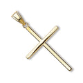 9ct Yellow Gold Plain Hollow Cross