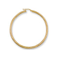 9ct Yellow Gold 54mm Twisted Hoop Earrings